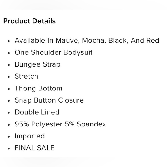 Slay With Me One Shoulder Bodysuit | Red - Picture 6 of 7